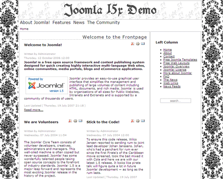 Free Template for Joomla 1.5: Rokoko