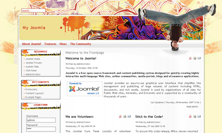 Joomla Theme Graffiti